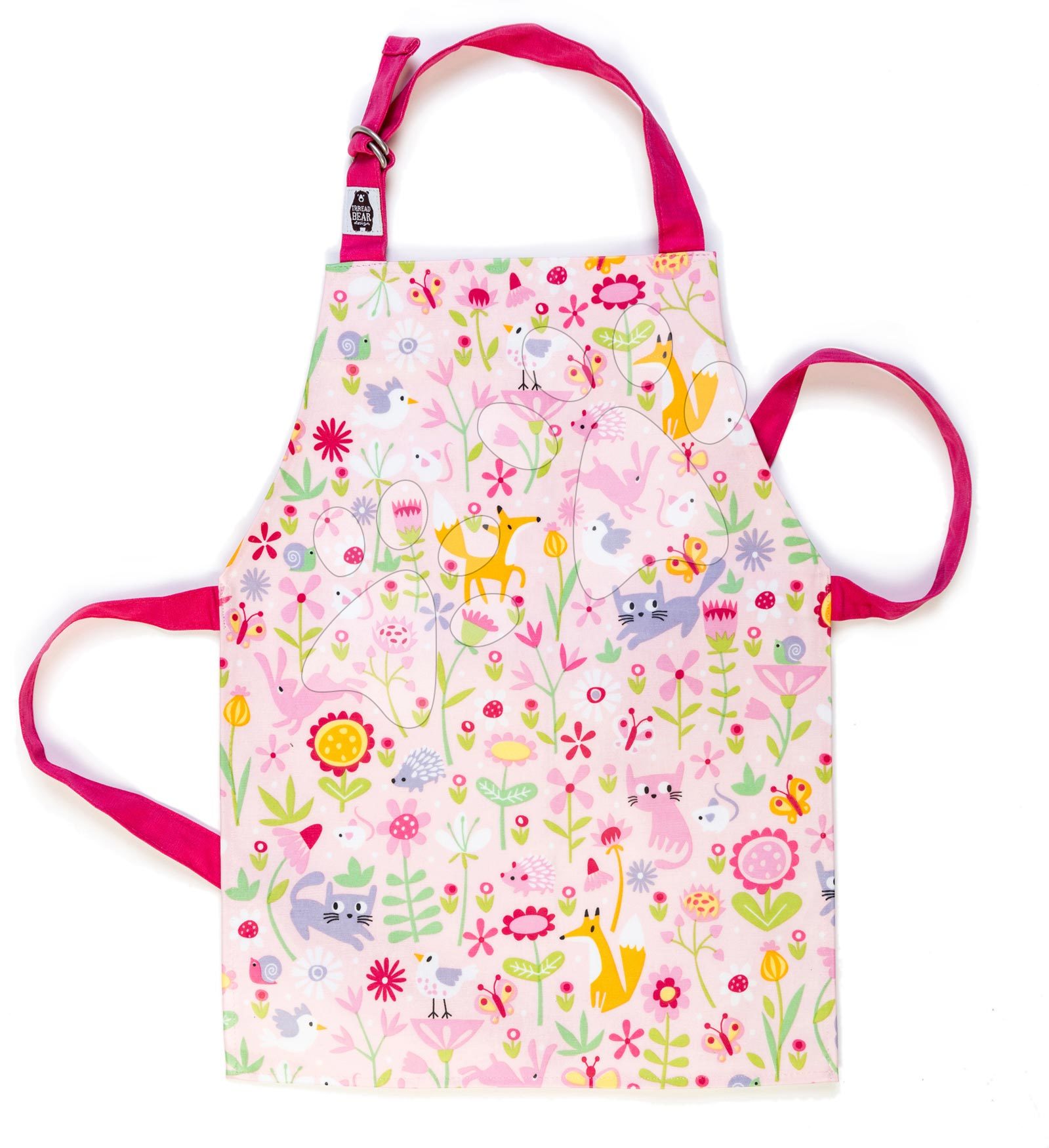 Zástěra pro děti květinová zahrada Flora\'s Garden Apron ThreadBear s ochrannou vrstvou od 3–6 let