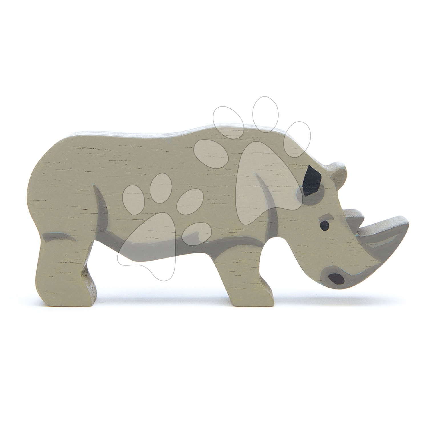 Készségfejlesztő fajátékok - Fa orrszarvú Rhinoceros Tender Leaf Toys álló