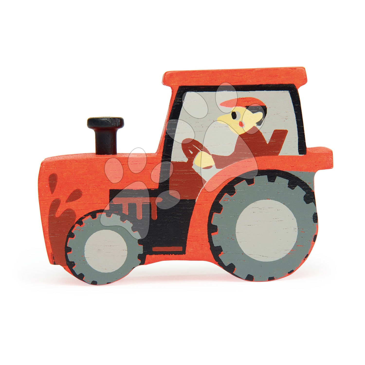 Dřevěný traktor Tractor Tender Leaf Toys 