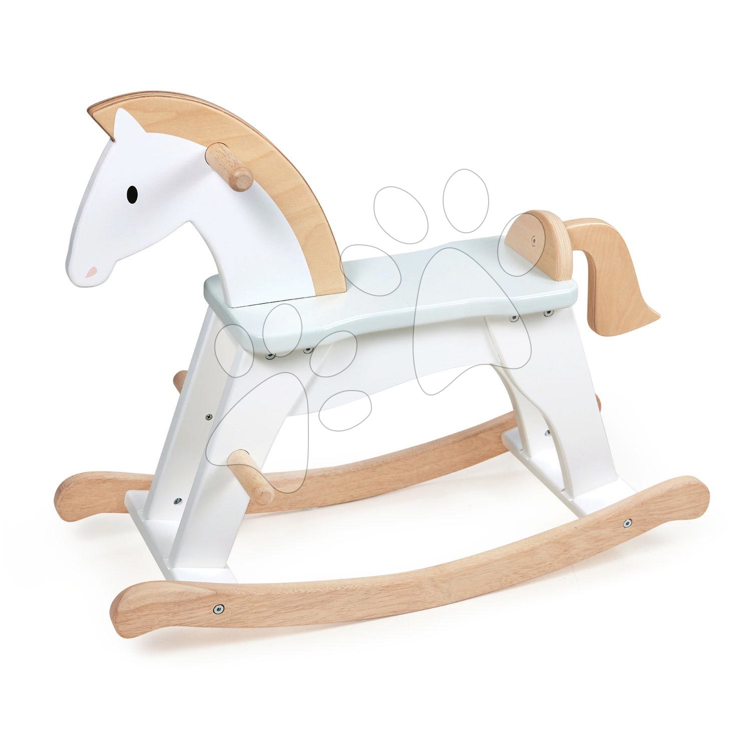 Hojdacie koníky - Drevený hojdací koník Lucky Rocking Horse Tender Leaf Toys klasická hračka od 12 mes