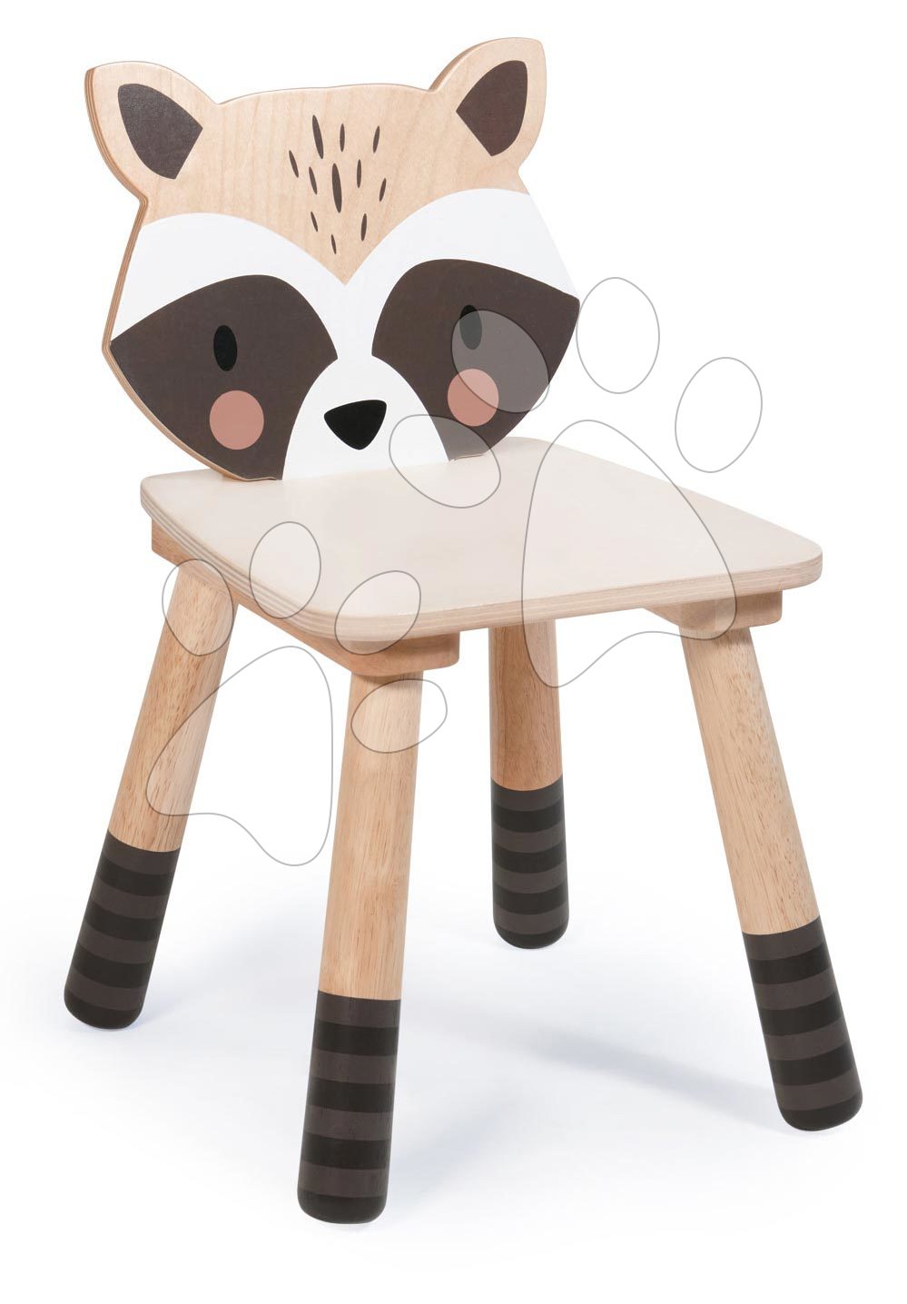 E-shop Drevená stolička mýval Forest Racoon Chair Tender Leaf Toys pre deti od 3 rokov