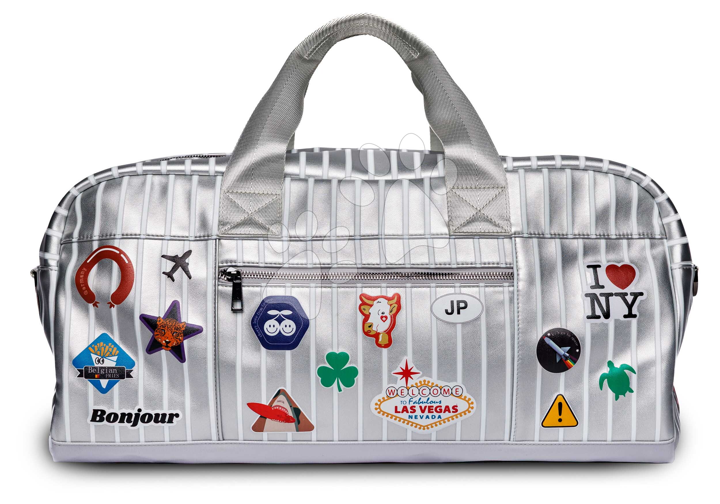 Utazótáska Caroline Weekend Bag Jetsetter Silver Jeune Premier ergonomikus luxus kivitel 50*25 cm