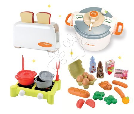 Spotřebiče do kuchyňky - Set toaster Mini Tefal Smoby - 11