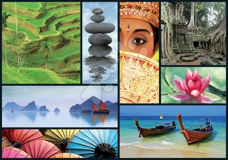 Puzzle 1000 dílků - Puzzle Colors of Asia Educa - 1
