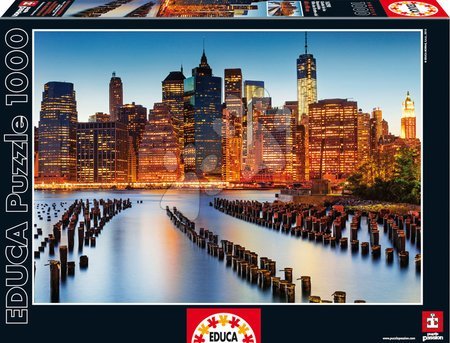 1000 darabos puzzle - Puzzle Genuine City of Skyscrapers Educa