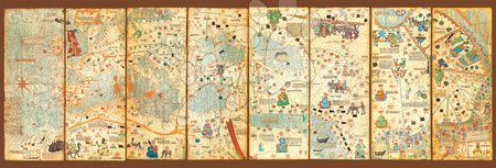 Puzzle 3000 dílků - Puzzle Mappa Mundi  Educa - 1