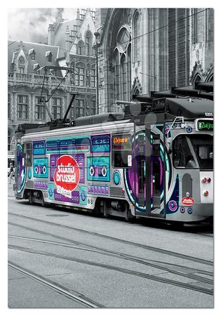 Puzzle 500 dielne - Puzzle Ghent's Tram Belgium Educa - 1