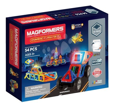 Bausätze Magformers  - Stavebnica magnetická Blikajúce svetlá Dynamic Flash Set Magformers - 4