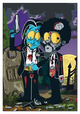 1000 delne puzzle - Puzzle Zombies Silver Pulp Fiction Educa - 1
