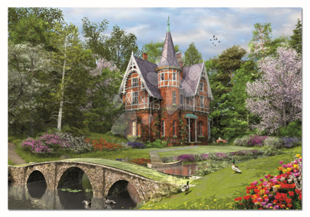1000 darabos puzzle - Puzzle Cobbled Bridge Cottage Educa - 1