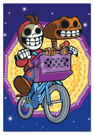 Puzzle 1000 dílků - Puzzle Calaveritas E.T. Mimozemšťan Educa - 1