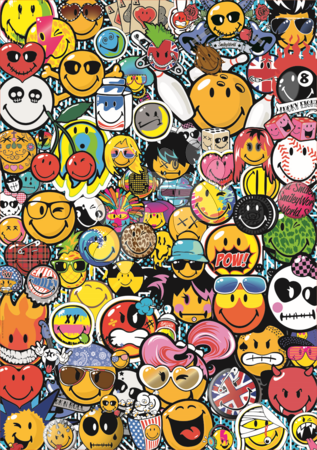 Lepidla a podložky - Puzzle Smiley World Educa - 1