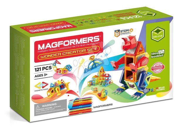 Építőjátékok | Oldal 3 - Mágneses építőjáték Dínók és lények Wonder Creator Set Deluxe Magformers