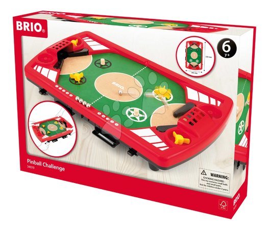 Holzeisenbahnen BRIO - Drevená hra pre dvoch Pinball Challenge BRIO - 2