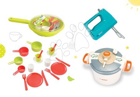 Spotřebiče do kuchyňky - Set tlakový hrnec Mini Tefal Smoby - 9