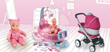 Játékbaba kiságyak és bölcsők - Babacenter játékbabának Baby Nurse Smoby - 8