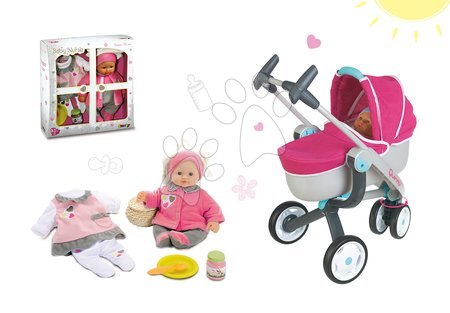 Cărucioare pentru păpuși seturi - Set cărucior Maxi Cosi & Quinny 3in1 Smoby - 19