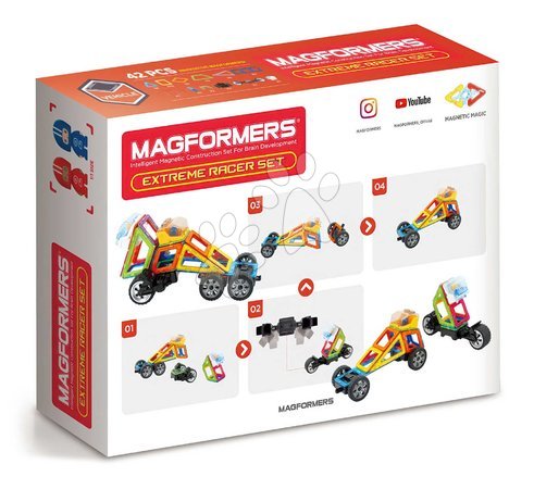 Bausätze Magformers  - Magnetischer Baukasten Extreme Rennen Extreme Racer Set Magformers - 2