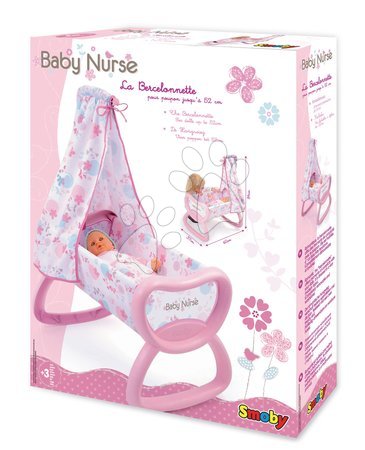 Postýlky a kolébky pro panenky - Kolébka Baby Nurse Smoby - 2