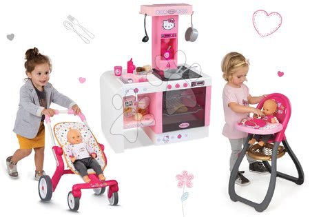 Kuchnia dla dzieci zestawy - Zestaw kuchnia Hello Kitty Cheftronic Smoby - 16