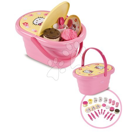 Nádobí a doplňky do kuchyňky - Piknikový košík Hello Kitty Smoby - 3