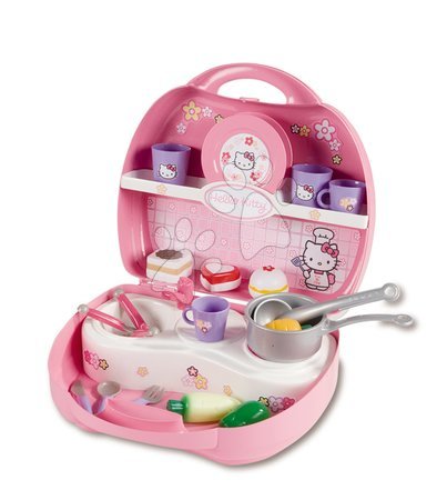 Bucătării simple de jucărie - Bucătărie Hello Kitty Mini Cuisine Smoby