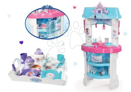 Kuchyňky pro děti sety - Set kuchyňka Frozen Smoby - 13