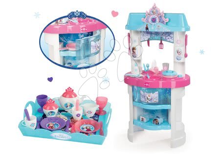 Kuchyňky pro děti sety - Set kuchyňka Frozen Smoby - 18