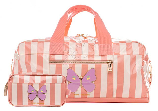 Комплекти училищни пособия - Set cestovná taška Caroline Weekend Bag  Butterfly Stripe Jeune Premier