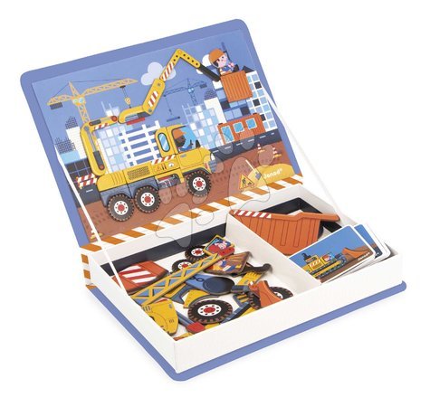 Magnets and magnetic toys | Page 2 - Magnetic book On the Construction Site Magnetibook Janod_1