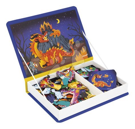 Magnets and magnetic toys - Magnetic book Dragons Magnetibook Janod - 2