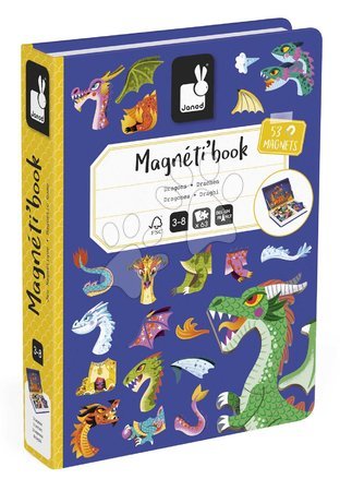 Magnets and magnetic toys - Magnetic book Dragons Magnetibook Janod - 5