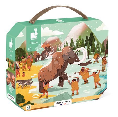 Kids' 100-300 piece puzzles - Puzzle in the suitcase Prehistoric Janod - 3