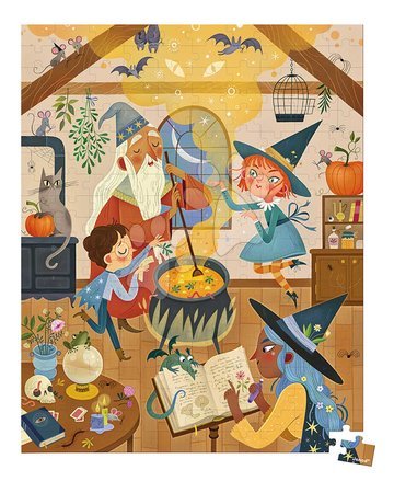 Kids' 100-300 piece puzzles - Puzzle in the suitcase Wizarding School Janod