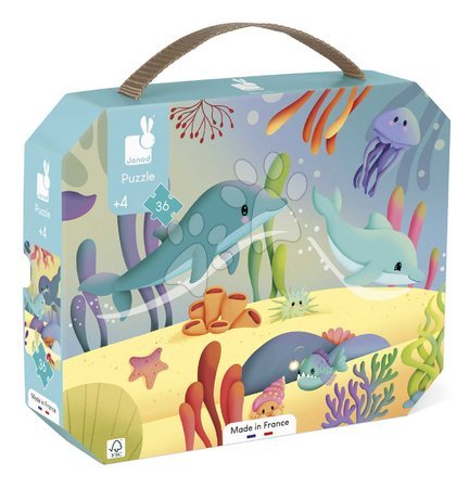 Kids' puzzles up to 100 pieces - Puzzle in the suitcase Nature Janod - 4
