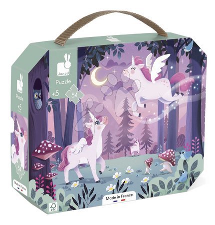 Kids' puzzles up to 100 pieces - Puzzle in the Unicorn Case Janod - 3