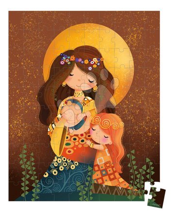 Kids' 100-300 piece puzzles - Puzzle in the suitcase Inspired by Klimt Janod