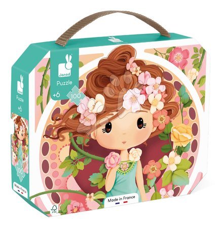 Kids' 100-300 piece puzzles - Puzzle in the suitcase Inspired by Mucha Janod_1