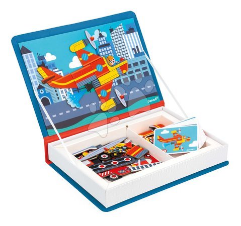 Magnets and magnetic toys - Magnetic Book Firefighters Magnetibook Janod_1