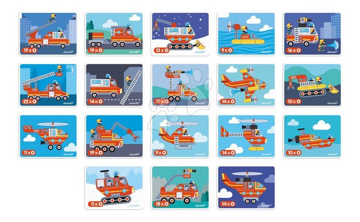 Magnets and magnetic toys - Magnetic Book Firefighters Magnetibook Janod - 2