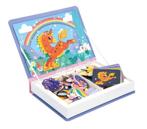 Magnets and magnetic toys - Magnetic Book Unicorn Magnetibook Janod_1