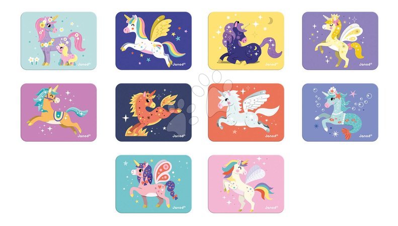 Magnets and magnetic toys - Magnetic Book Unicorn Magnetibook Janod - 4