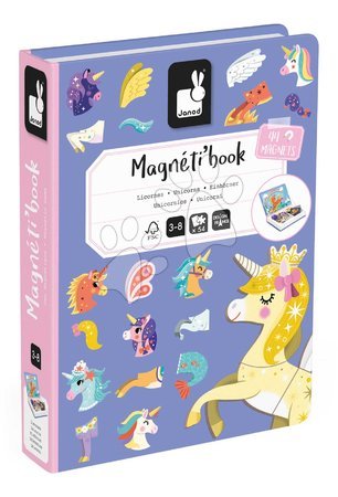 Magnets and magnetic toys - Magnetic Book Unicorn Magnetibook Janod - 6