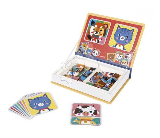 Magnets and magnetic toys - Magnetic Book Animals Mix & Match Magnetibook Janod