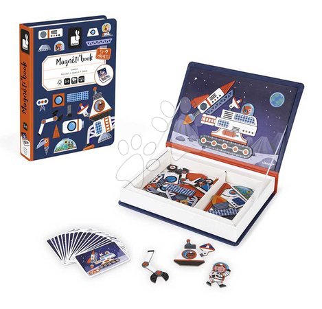 Magnets and magnetic toys - Magnetic book Universe Magnetibook Janod - 4