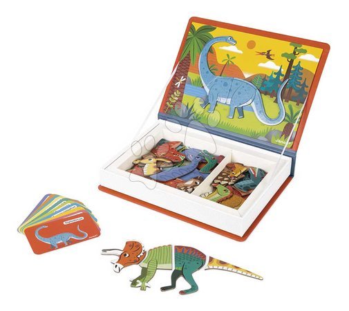 Magnets and magnetic toys - Magnetic Book Dinosaurs Magnetibook Janod