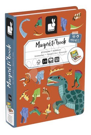 Magnets and magnetic toys - Magnetic Book Dinosaurs Magnetibook Janod - 5