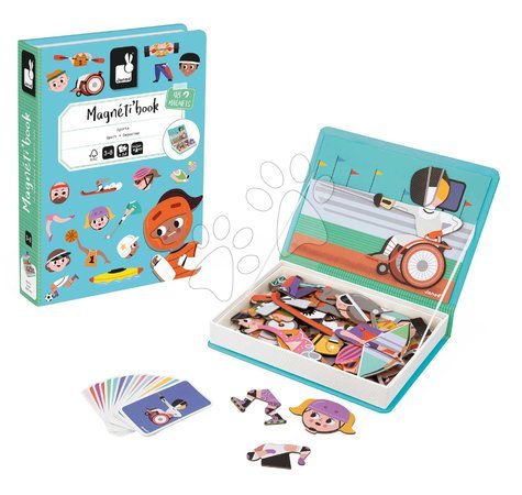 Magnets and magnetic toys - Magnetic Book Sports Magnetibook Janod - 4