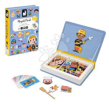 Magnets and magnetic toys - Magnetic Book Professions Magnetibook Janod - 5