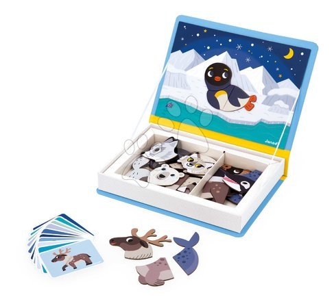 Magnets and magnetic toys - Magnetic Book Polar Animals Magnetibook Janod